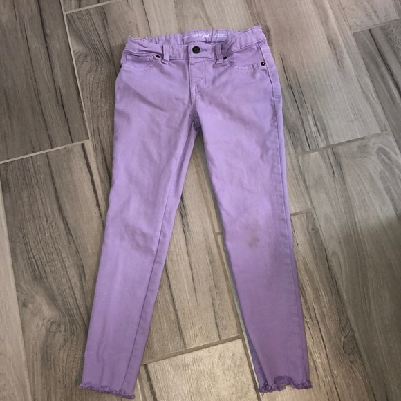 girls purple jeans